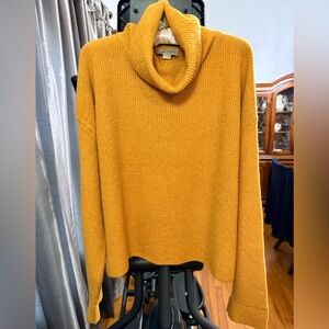 Charlie Paige Mustard Cowl Neck Sweater